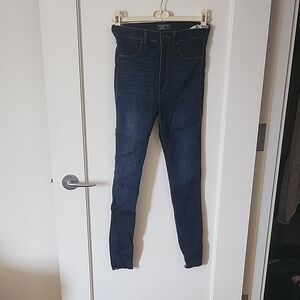 Abercrombie & Fitch High Rise Dark Blue Jeans